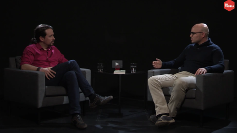 Pablo Iglesias entrevista en 'Otra Vuelta de Tuerka' al sociólogo Rubén Juste en 'Público TV' Pablo Iglesias entrevista en 'Otra Vuelta de Tuerka' al sociólogo Rubén Juste en 'Público TV'