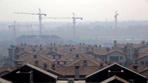 Un bloque de viviendas en construcción en el barrio de Wuqing, en la ciudad china de Tianjin. REUTERS/Jason Lee