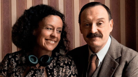 La directora Maria Schrader con Josef Hader La directora Maria Schrader con Josef Hader