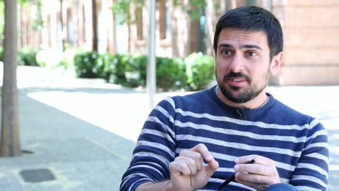 El líder de Podemos en la Comunidad de Madrid, Ramón Espinar. /PÚBLICO