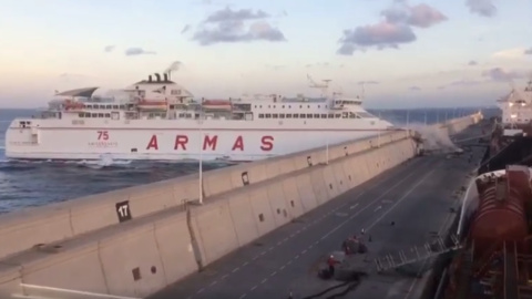 Imagen del vídeo de la colisión. EmergCAN Imagen del vídeo de la colisión. EmergCAN