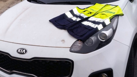 Falsificación de un chaleco de la UCO incautada a narcotraficantes. Falsificación de un chaleco de la UCO incautada a narcotraficantes.