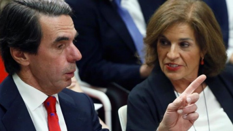 José Mª Aznar y Ana Botella. EFE/Fernando Alvarado José Mª Aznar y Ana Botella. EFE/Fernando Alvarado