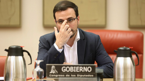 El ministro de Consumo, Alberto Garzón, en una comnparecencia en la Comisión de Sanidad del Congreso de los Diputados. E.P./Eduardo Parra El ministro de Consumo, Alberto Garzón, en una comnparecencia en la Comisión de Sanidad del Congreso de los Diputados. E.P./Eduardo Parra