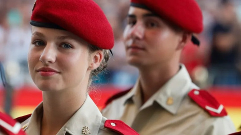 La princesa Leonor, en la Academia Militar de Zaragoza. / Javier Cebollada (EFE) La princesa Leonor, en la Academia Militar de Zaragoza. / Javier Cebollada (EFE)
