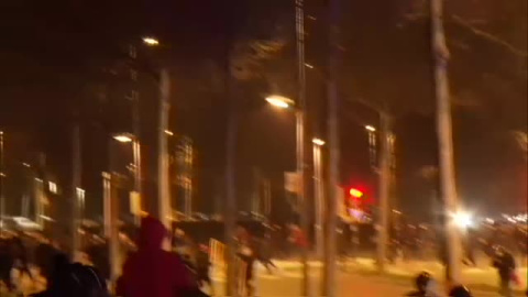 Cuarta noche de protestas en Girona Cuarta noche de protestas en Girona