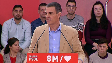 Sánchez afirma que el 8M es el hoy y el mañana de España Sánchez afirma que el 8M es el hoy y el mañana de España