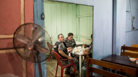 Fuerzas policiales y militares ocuparon el cantón de Taisha y la ciudad de Macas.- EDU LEÓN