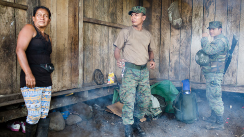 Fuerzas policiales y militares ocuparon el cantón de Taisha y la ciudad de Macas.- EDU LEÓN