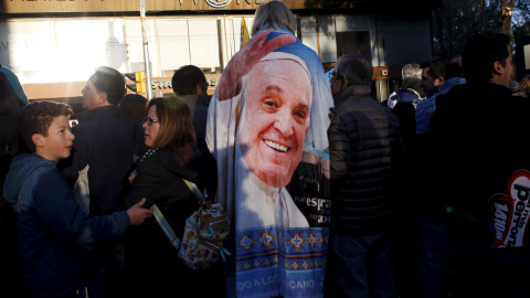 Muchos mexicanos esperaban con entusiasmo la llegada del Papa Francisco. REUTERS/Carlos Jasso