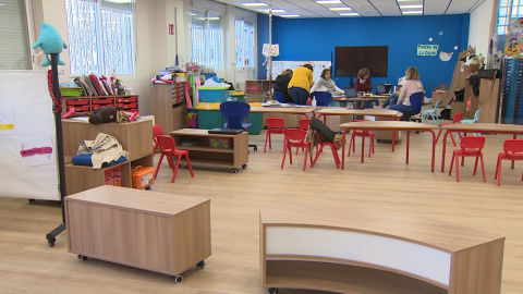 El colegio Claret de Madrid abre sus puertas sin alumnos El colegio Claret de Madrid abre sus puertas sin alumnos