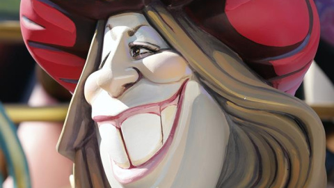 Susana Díaz en la falla de Convento Jerusalén. EFE/Juan Carlos Cárdenas