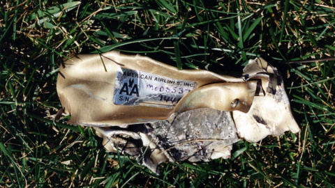 Restos del vuelo 77 de American Airlines que impactó contra las instalaciones del Pentágono el 11-S. EFE