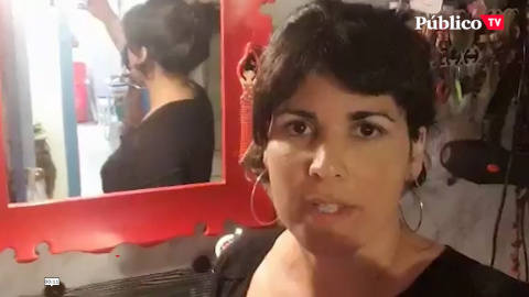 El aplauso de Teresa Rodríguez para los cuidados de las mujeres El aplauso de Teresa Rodríguez para los cuidados de las mujeres