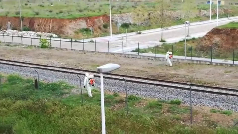 Las labores de desinfección en Mérida continúan en el tren Las labores de desinfección en Mérida continúan en el tren