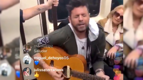 Pablo López sorprende a los viajeros del Metro de Madrid Pablo López sorprende a los viajeros del Metro de Madrid