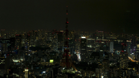 El centro de Tokio (Japón), durante el apagón por la Hora del Planeta.- Thomas Peter (REUTERS)