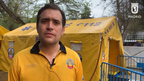 SAMUR-PC ofrece línea de descontaminación SAMUR-PC ofrece línea de descontaminación