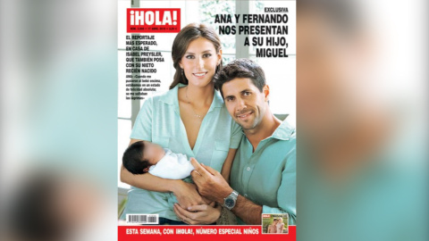 Fernando Verdasco posa junto a su hijo por primera vez Fernando Verdasco posa junto a su hijo por primera vez
