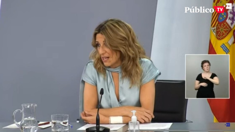 Yolanda Díaz, sobre la prórroga de los ERTE: "Muchas personas van a poder dormir tranquilas" Yolanda Díaz, sobre la prórroga de los ERTE: "Muchas personas van a poder dormir tranquilas"