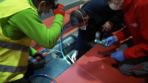 Los operarios continúan mejorando el hospital de Ifema Los operarios continúan mejorando el hospital de Ifema