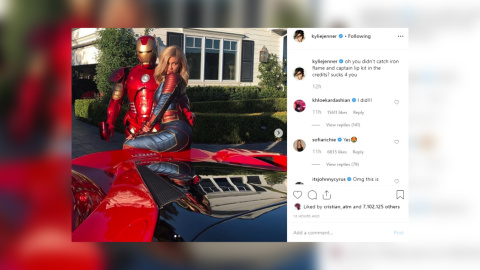 Kylie Jenner se disfraza con su marido de Los Vengadores Kylie Jenner se disfraza con su marido de Los Vengadores