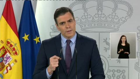 Sánchez asegura que la desescalada comenzará "como pronto" dentro de dos semanas y será "progresiva" Sánchez asegura que la desescalada comenzará "como pronto" dentro de dos semanas y será "progresiva"