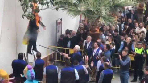 La quema de Judas que ha escocido al independentismo La quema de Judas que ha escocido al independentismo