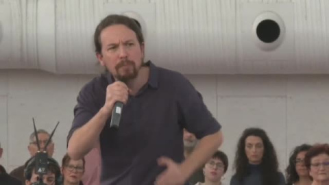 Pablo Iglesias: "Votar a Pedro Sánchez no es una garantía" Pablo Iglesias: "Votar a Pedro Sánchez no es una garantía"