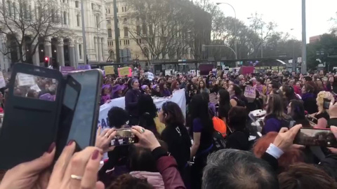 Performance 'El violador eres tú' en Madrid Performance 'El violador eres tú' en Madrid