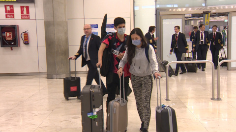 Barajas recibe diferentes vuelos internacionales Barajas recibe diferentes vuelos internacionales