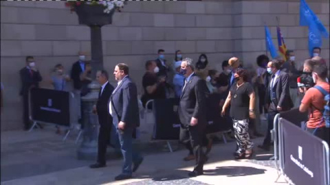 Recepción a los políticos indultados Recepción a los políticos indultados