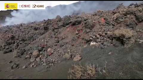 Así avanza la colada sur Así avanza la colada sur