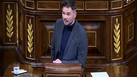 Rufián: "15 minutos, a eso estuvo ERC de presentar una enmienda a los presupuestos" Rufián: "15 minutos, a eso estuvo ERC de presentar una enmienda a los presupuestos"