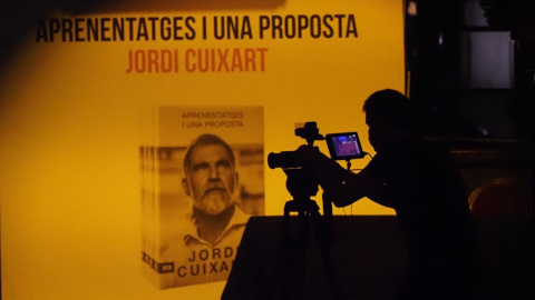 El llibre de Jordi Cuixart en un primer pla durant la presentació d'aquest dimarts. El llibre de Jordi Cuixart en un primer pla durant la presentació d'aquest dimarts.