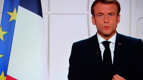 El presidente de Francia, Emmanuel Macron, se dirige a la nación para fomentar la vacunación, a 9 de noviembre de 2021. El presidente de Francia, Emmanuel Macron, se dirige a la nación para fomentar la vacunación, a 9 de noviembre de 2021.