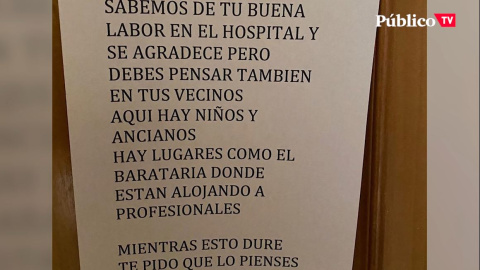Egoísmo vecinal: aplausos en el balcón y amenazas en las puertas Egoísmo vecinal: aplausos en el balcón y amenazas en las puertas