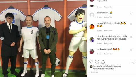 Iniesta cumple sus 35 años en Japón Iniesta cumple sus 35 años en Japón