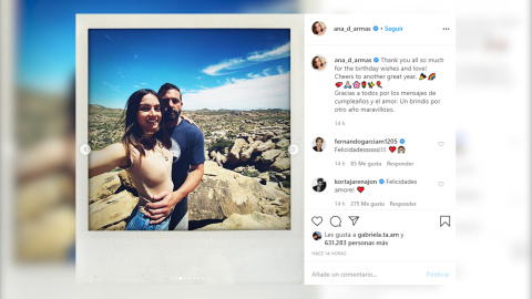 Piñata y tarta en el cumpleaños de Ana de Armas junto a Ben Affleck Piñata y tarta en el cumpleaños de Ana de Armas junto a Ben Affleck