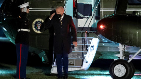 El presidente de EEUU, Joe Biden a su llegada a la Casa Blanca tras un viaje por Minnesota. El presidente de EEUU, Joe Biden a su llegada a la Casa Blanca tras un viaje por Minnesota.