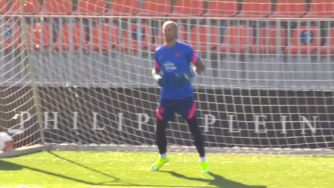 El Atlético prepara el encuentro frente al Elche El Atlético prepara el encuentro frente al Elche