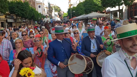 Salida de la hermandad del Rocío de Triana 2019 Salida de la hermandad del Rocío de Triana 2019