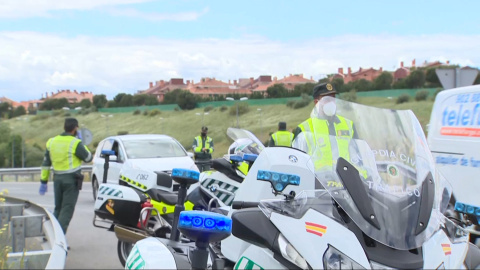 La Guardia Civil realiza un control en la M-50 a la altura de Boadilla La Guardia Civil realiza un control en la M-50 a la altura de Boadilla