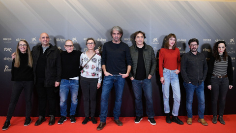 22/12/21. El equipo de 'El buen patrón' durante la lectura de nominados a los Premios Goya en Madrid, a 29 de noviembre de 2021. 22/12/21. El equipo de 'El buen patrón' durante la lectura de nominados a los Premios Goya en Madrid, a 29 de noviembre de 2021.