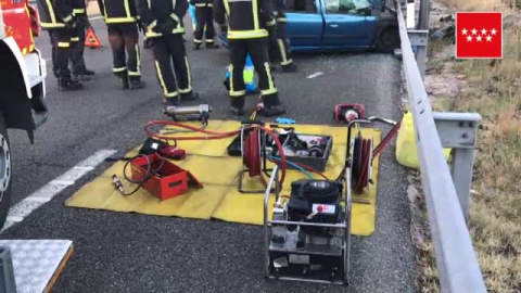 Un joven de 20 años muere en un choque múltiple causado por un jabalí en Madrid Un joven de 20 años muere en un choque múltiple causado por un jabalí en Madrid