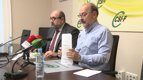 Borra y Camarillo (CSIF) en rueda de prensa Borra y Camarillo (CSIF) en rueda de prensa