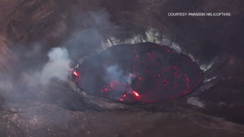 La lava del Kilauea deja de ascender La lava del Kilauea deja de ascender