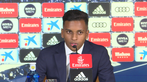 Rodrygo: "Estaba deseando venir aquí para hacer muchos goles" Rodrygo: "Estaba deseando venir aquí para hacer muchos goles"