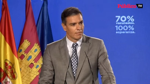 Sánchez marca un nuevo objetivo de vacunación: "Vamos a por el 90%" Sánchez marca un nuevo objetivo de vacunación: "Vamos a por el 90%"