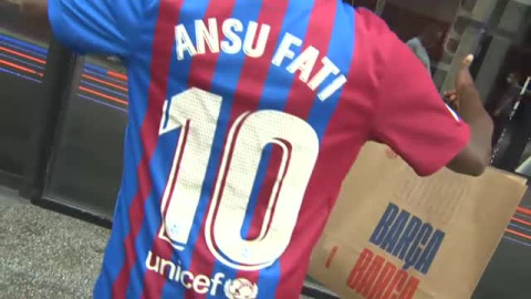 El Barça pone a la venta la camiseta con el 10 de Ansu Fati El Barça pone a la venta la camiseta con el 10 de Ansu Fati
